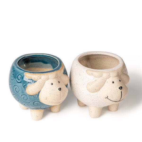 Two-Tone Sheep-Shaped Ceramic Candle Holder: When Fairytale Charm Meets Warm, Romantic Light