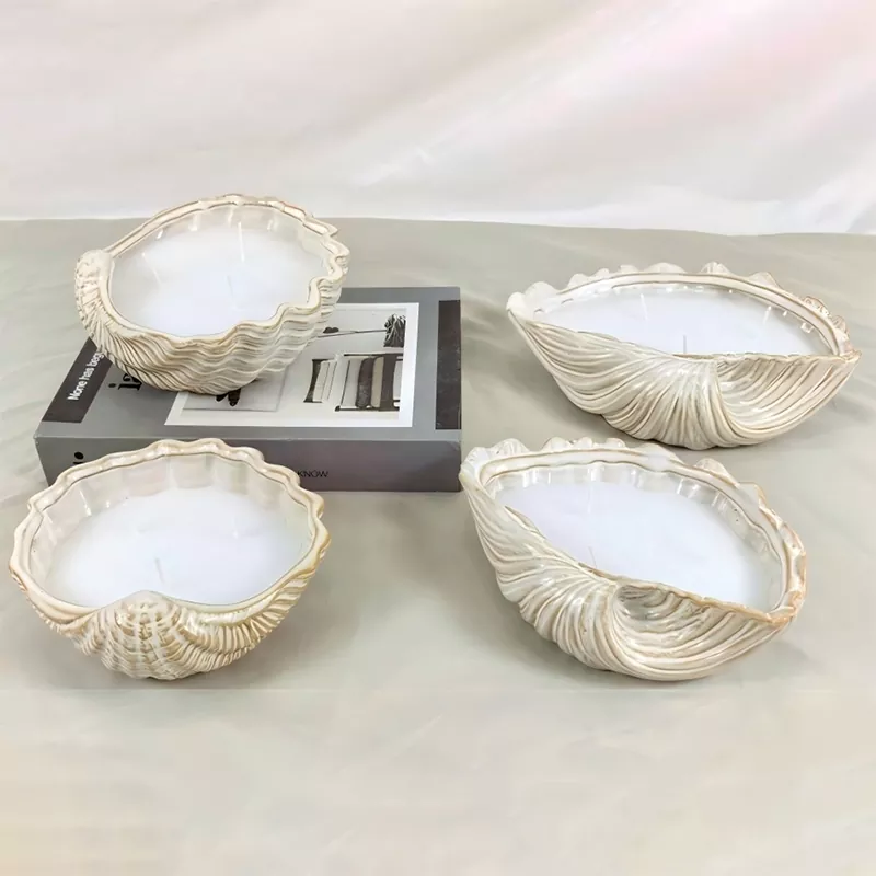 Ceramic Seashell Candle Holder