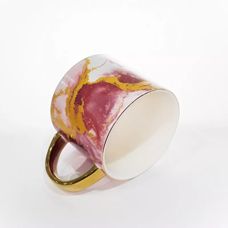 Elegant Marble Pattern Ceramic Mug