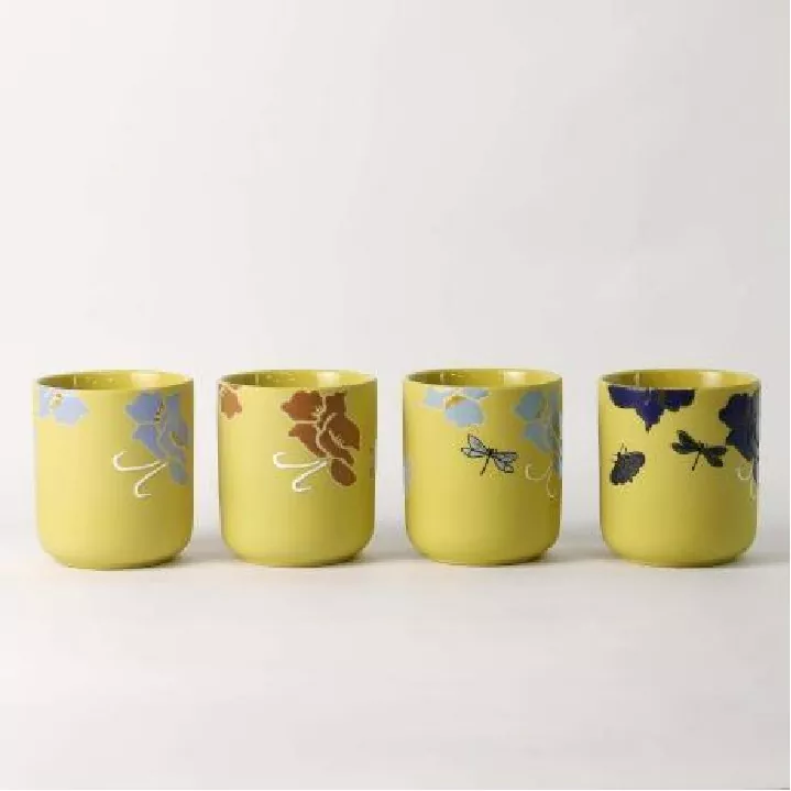 Floral Whisper Hand Painted Art Candleholder