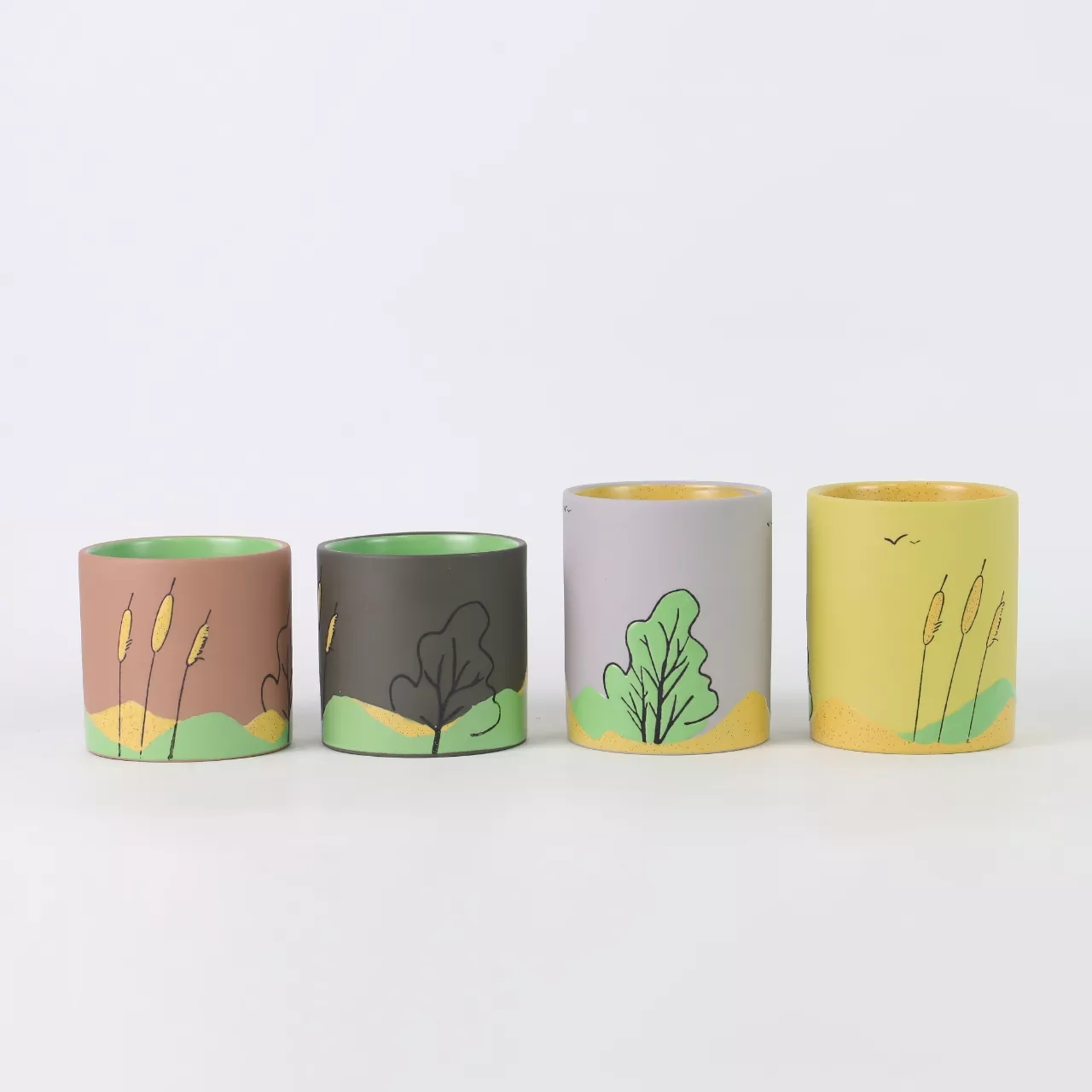 Four Seasons Mountain Wild Ceramic Candle Holder