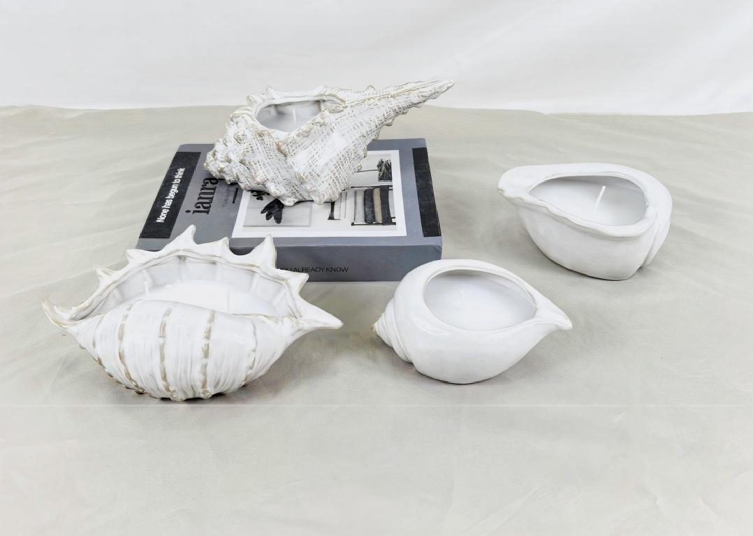 Ceramic Seashell Candle Holder