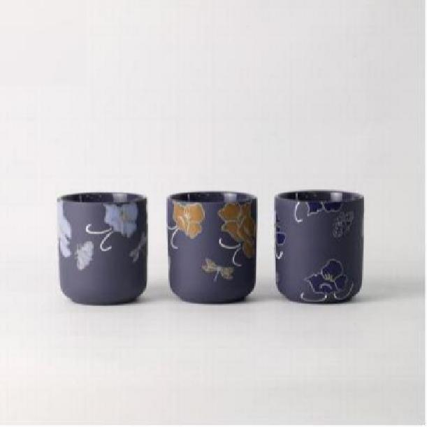 Floral Whisper Hand Painted Art Candleholder