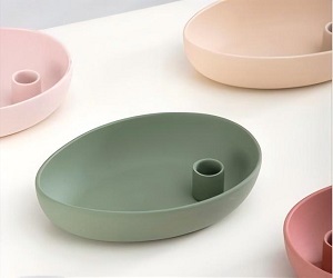 Modern Oval Ceramic Candle Holder