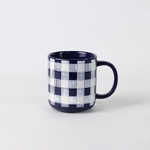 Hand Drawn Grid Pattern Mug