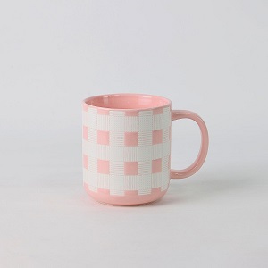 Hand Drawn Grid Pattern Mug