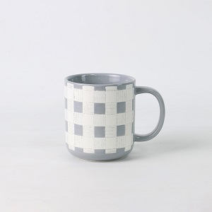 Hand Drawn Grid Pattern Mug