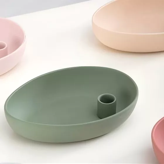 Modern Oval Ceramic Candle Holder