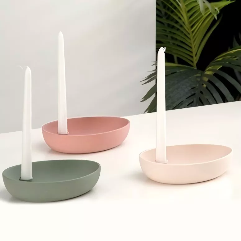 Modern Oval Ceramic Candle Holder Modern Oval Ceramic Candle Holder